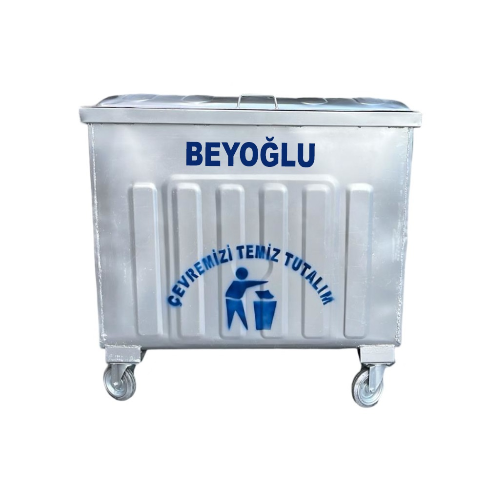 Beyoğlu 800 Litre Metal Çöp Konteyneri